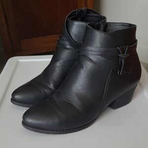 Lane Bryant Sleek Black Ankle Booties